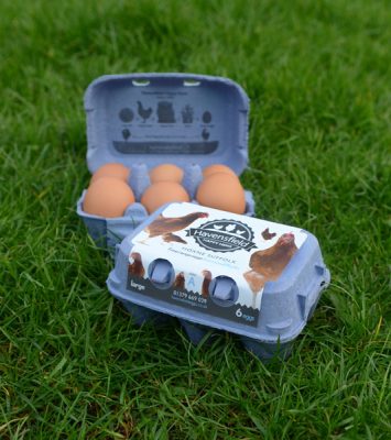 Two boxes of Havensfield Suffolk large eggs Two boxes of Havensfield Suffolk large eggs