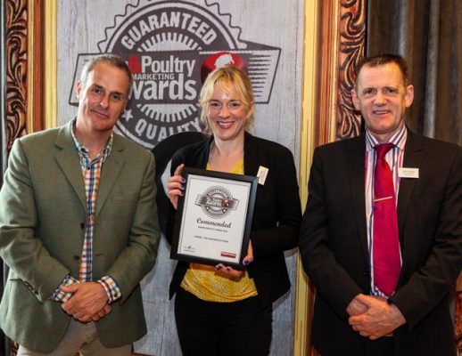 Receiving our award from TV chef Phil Vickery